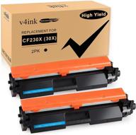 🖨️ v4ink 2pk compatible 30x toner cartridge replacement for hp pro mfp printers - high yield black ink logo