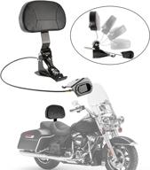 🏍️ innoglow мотоцикл регулируемая спинка водителя: harley touring electra glide road glide road king street glide cvo 2009-2020 (черный крепежный набор включен) логотип