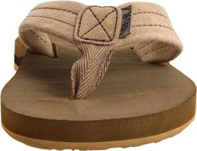 img 3 attached to Quiksilver CARVER SUEDE Flip Flop: Trendy Toddler Boys' Shoes and Sandals