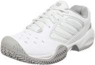 🎾 stylish and supportive: wilson tour vision tennis silver girls' shoes - ideal for athletic performance logo