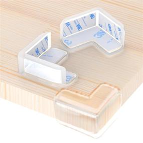 img 4 attached to Wemk Large Clear Corner Guards, 12 Pack for Baby Safety 👶 Proofing - Strong Adhesion, Soft, Protect Children from Furniture & Sharp Corners