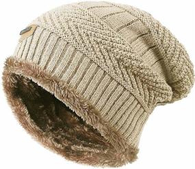 img 4 attached to 🧢 Winter Windproof Beanie: HINDAWI Slouchy Boys' Accessories to Keep Warm in Cold Weather