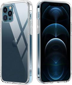 img 3 attached to Ailun iPhone 12 Pro Max Case [6.7 inch] with 2 Glass Screen Protectors + 2 Camera Lens Protectors - Shockproof Bumper Clear TPU Cover, Anti-Scratch/Fingerprint/Oil Stain, Crystal Clear Back Cover