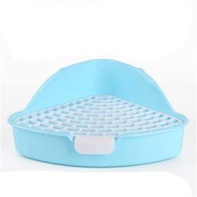 img 4 attached to 🐇 RUBYHOME Triangle Potty Trainer Corner Litter Bedding Box: Ideal for Baby Rabbit, Chinchillas, Small Guinea Pigs, Ferret, Galesaur