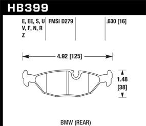 img 1 attached to Hawk Performance HB399F 630 Ceramic Brake