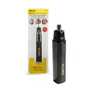 👃 wahl professional nose trimmer 5560-700 - stainless steel blade, wet/dry operation, battery powered for barbers and stylists logo