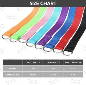 img 3 attached to 🐶 HOMIMP Dog Slip Leads 6 FT - 8 PCS Bulk Color Kennel Control Leashes: Perfect for Small Large Dogs, Puppy Animal Rescue, Grooming, Shelter, Vet, Training!