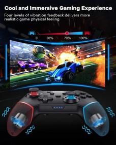 img 2 attached to 🎮 Enhanced Gaming Experience: ECHTPower Wireless Pro Controller for Switch/Switch Lite with 4 Extra Programmable Buttons, Long Battery Life, Turbo Function, Vibration Feedback