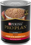 🐶 purina pro plan grain free pate wet dog food, savor beef & peas entree - 12 cans (13 oz.) logo