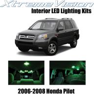 xtremevision interior led for honda pilot 2006-2008 (12 pieces) green interior led kit installation tool tool logo