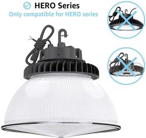 img 1 attached to 🔦 Гиперлайт рефлектор с молочным покрытием для светодиодной линейки Hero Series LED High Bay - 10 штук, 60 градусов