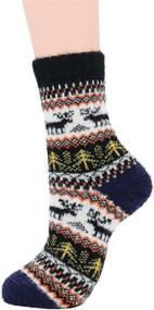 img 1 attached to 🧦 Warm Wool Socks for Men | Soft & Cozy Fall/Winter Sports Socks | Cashmere Athletic Crew Socks