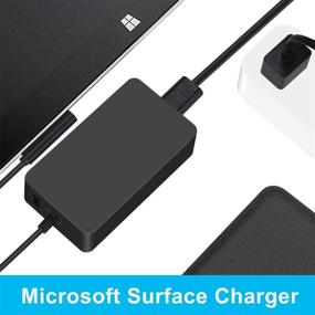 img 3 attached to Surface Book 2 Charger - Compatible with Surface Pro 6, 5, 4, 3 - Power Adapter, 102W for Microsoft Surface Laptop 15, 13-inch Book A1798 1798 - Includes 5V 2A USB Port