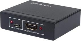 img 1 attached to 📺 Enhance Your Viewing Experience with the Manhattan 2 Port HDMI Splitter - 4K @ 30Hz & USB Powered