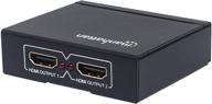 📺 enhance your viewing experience with the manhattan 2 port hdmi splitter - 4k @ 30hz & usb powered logo