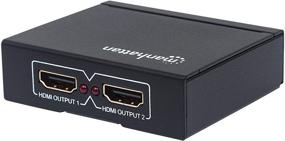 img 4 attached to 📺 Enhance Your Viewing Experience with the Manhattan 2 Port HDMI Splitter - 4K @ 30Hz & USB Powered