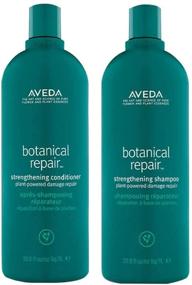 img 3 attached to 🌿 Aveda Botanical Repair Strengthening Shampoo and Conditioner Set - 33.8oz (1 Liter)