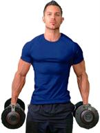 👕 zuevi gray athletic bodybuilding t-shirts in l and m sizes - men's clothing, t-shirts & tanks logo