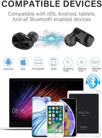 img 3 attached to Беспроводные водонепроницаемые наушники Arumei Bluetooth