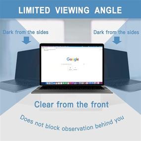 img 1 attached to 📷 Mamol 13 inch MacBook Pro and MacBook Air Magnetic Privacy Screen Protector - Anti-Glare Laptop Privacy Filter with Camera Cover Slide and Anti-Blue Light Protection