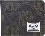 💼 herschel supply men's wallet in black: stylish men's accessories for wallets, card cases & money organizers logo