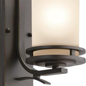 img 3 attached to 🔦 Kichler Hendrik 12" Wall Sconce: Classic Olde Bronze® Design with 1 Light and Light Umber Etched Glass