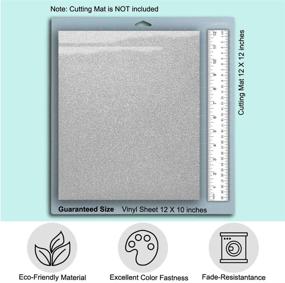 img 1 attached to 👕 TeeArtist Glitter HTV Vinyl for T-Shirts – 12"x10" Sheets – Easy Cut & Weed – Silhouette Cameo, Cricut, Craft Cutters - Pack of 5