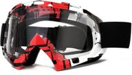 🏍️ versatile unisex motorcycle goggles: windproof, dustproof & offroad-ready logo