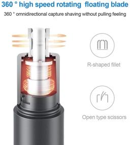 img 2 attached to 🔌 Professional Electric Ear Nose Hair Trimmer - Painless and Portable Clipper for Men and Women, Also Ideal for Eyebrow and Facial Hair Trimming