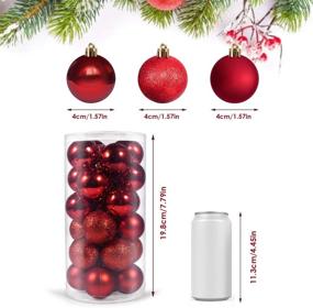 img 2 attached to Dr Me 24Pcs Christmas Ball Ornaments