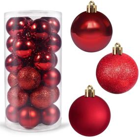 img 4 attached to Dr Me 24Pcs Christmas Ball Ornaments