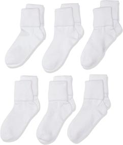 img 4 attached to Jefferies Socks Girls' School Uniform Seamless Socks - Set of 6 Pairs