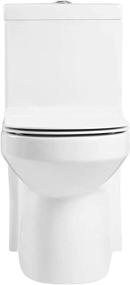img 3 attached to Efficient and Modern: Fine Fixtures Dual Flush One Piece Toilet - A Complete Solution