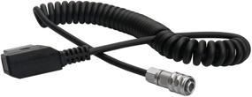 img 4 attached to 🔌 D-Tap to BMPCC 4K Weipu SF610 2Pin Female Plug Coiled Power Cable: Perfect Fit for Blackmagic Pocket Cinema Camera 4K