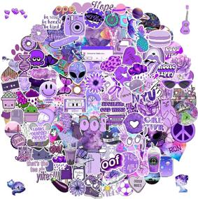 img 4 attached to Purple Stickers 150 Pack Funny Cute Stickers For Teens
