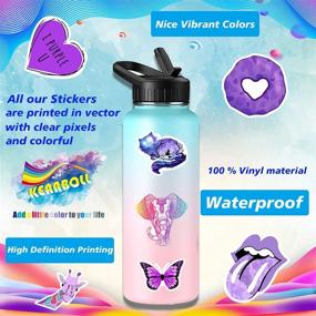 img 3 attached to Purple Stickers 150 Pack Funny Cute Stickers For Teens