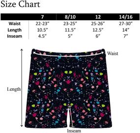 img 1 attached to 👧 2 Pack of Popular Girl's Butter Soft Solid and Print Active Bike Shorts