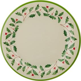 img 2 attached to 🎄 Lenox Holiday Melamine Dinner Plates: Festive Elegance for Your Dining Experience