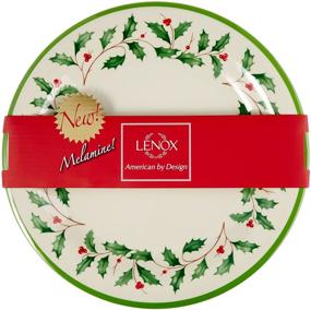 img 3 attached to 🎄 Lenox Holiday Melamine Dinner Plates: Festive Elegance for Your Dining Experience