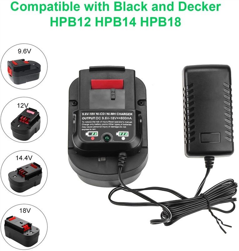 1-4PCS 18V for Black and Decker HPB18 18 Volt Battery HPB18-OPE 244760-00  Ni-MH