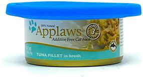 img 3 attached to 😺 Applaws Canned Cat Food in Broth - Additive Free Variety Pack with Tuna, Ocean Fish, Chicken & Pumpkin (12 Cans, 2.47 oz Each) + Silicone Lid - 13 Total Items