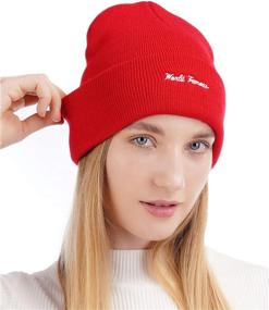 img 4 attached to Beanie Winter Cuffed Unisex Various Outdoor Recreation