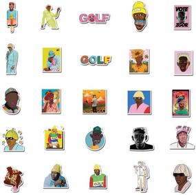 img 3 attached to Tyler The Creator Singer Stickers: Cool 🎵 Vinyl Decals for Your Waterbottle, Laptop & More!