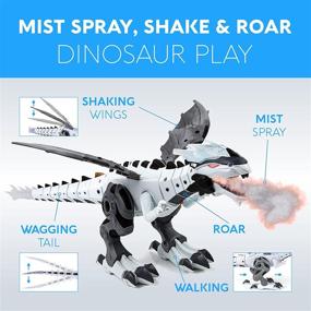 img 3 attached to 🦖 Toysery Mist Spray Dinosaur Robot: Ignite the Imagination with Interactive Fun!