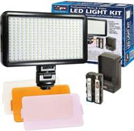 💡 optimized led-300 on-camera daylight-balanced led light kit logo