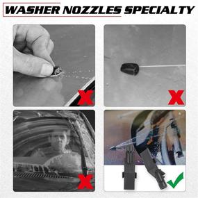 img 1 attached to 🚗 OTUAYAUTO Front Windshield Washer Nozzles for 2012-2016 CR-V, 2012-2015 Crosstour, 2011-2013 Accord - Replaces OEM #: 76810-TP6-A01, Spray Jet Kit (Pack of 2)