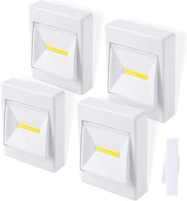 img 4 attached to 🔦 Versatile LED Switch Light: Closet Lights, Tap Light, Battery Operated 5 Pack for Cabinets, Counters, Utility Rooms, Shed, Attic and Emergency