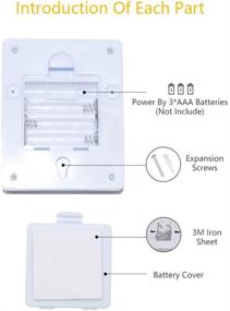 img 2 attached to 🔦 Versatile LED Switch Light: Closet Lights, Tap Light, Battery Operated 5 Pack for Cabinets, Counters, Utility Rooms, Shed, Attic and Emergency