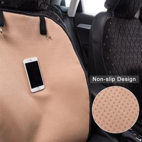 img 1 attached to CAR PASS Full Cover Quilting Sideless Universal Car Seat Cover Cushion - Easy Fit 🚗 for Vehicles, SUVs, Sedans, Vans - Quick Installation within Seconds (ONE Piece Package, Black with Gray)