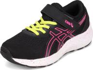 asics kids excite black little sports & fitness logo